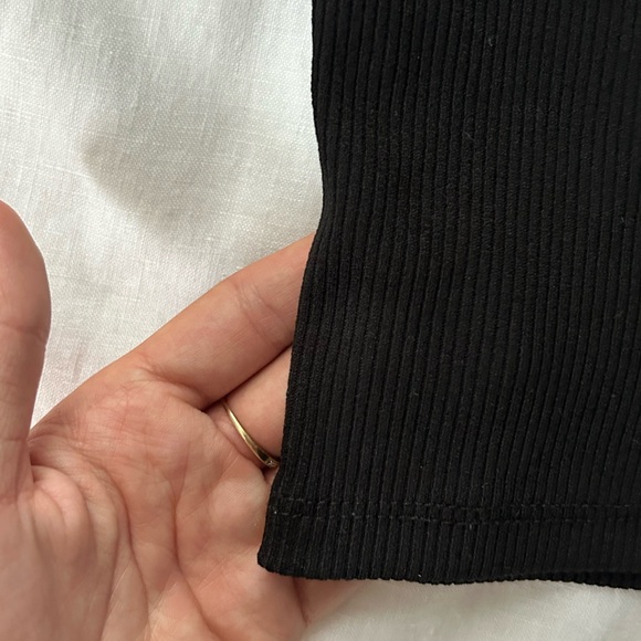 black zara shortsleeve top - Picture 4 of 4